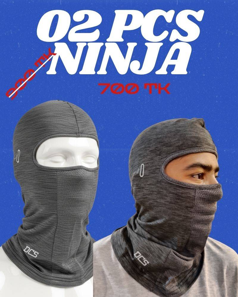 DCS Charcoal Heather Ninja Mask 02 Pcs Light And Deep
