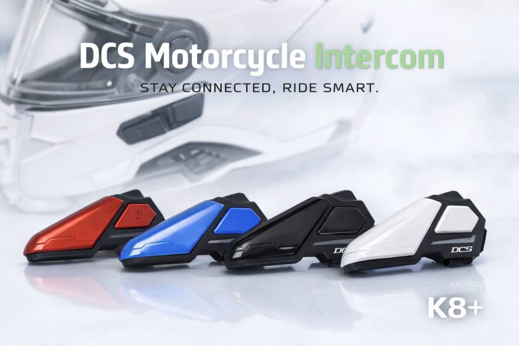 DCS K8+ Intercom 8 Riders Red