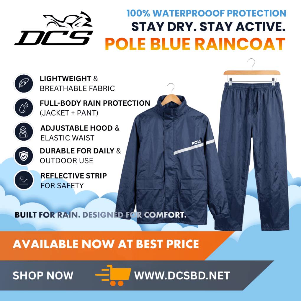 Pole Raincoat  Navy Blue