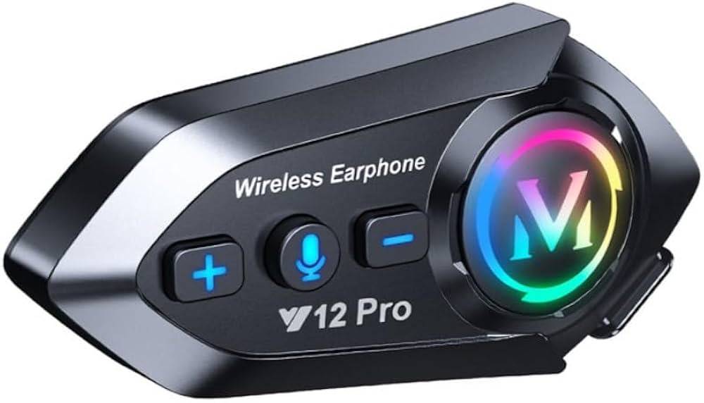 Y12 Pro Motorcycle Helmet Bluetooth Headset Intercom
