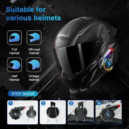Y21 Motorcycle Helmet Earphones Bluetooth 5.4